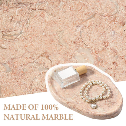 Koville lace edge storage tray for small items in Coquille Pink natural stone