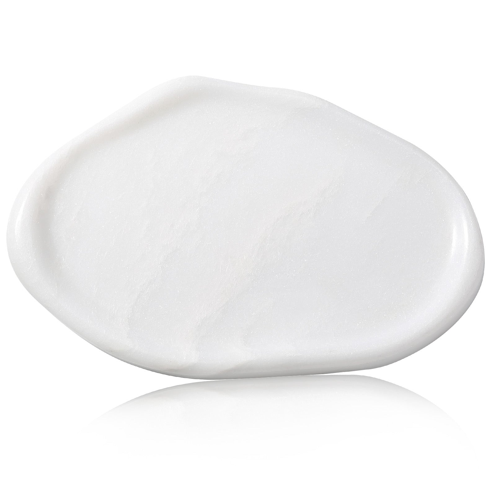 Koville lace edge storage tray for small items in Namib Bianco natural stone