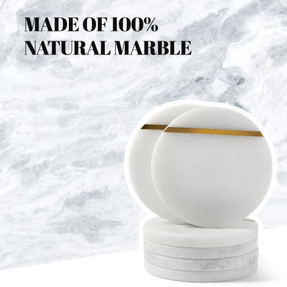 Koville Natural Stone Copper Inlay Round Coaster Sets in Namib Fantasy, product view 12