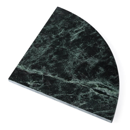 Koville Natural Marble corner shelf in Indian Green for a bathroom corner