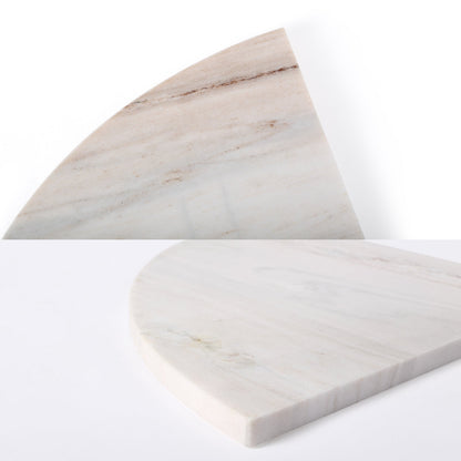 Koville Natural Marble corner shelf in Palissandro Classico for a bathroom corner