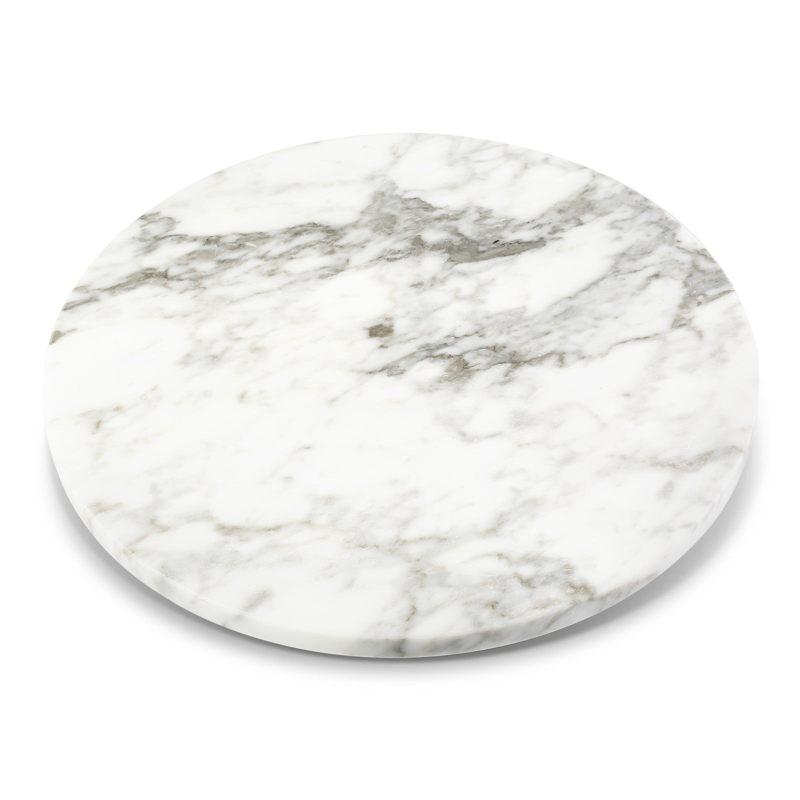 Koville 406 mm lazy susan for table serving in Arabescato natural stone