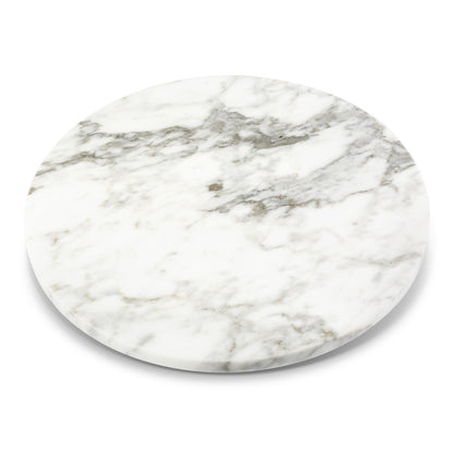 Koville 406 mm lazy susan for table serving in Arabescato natural stone