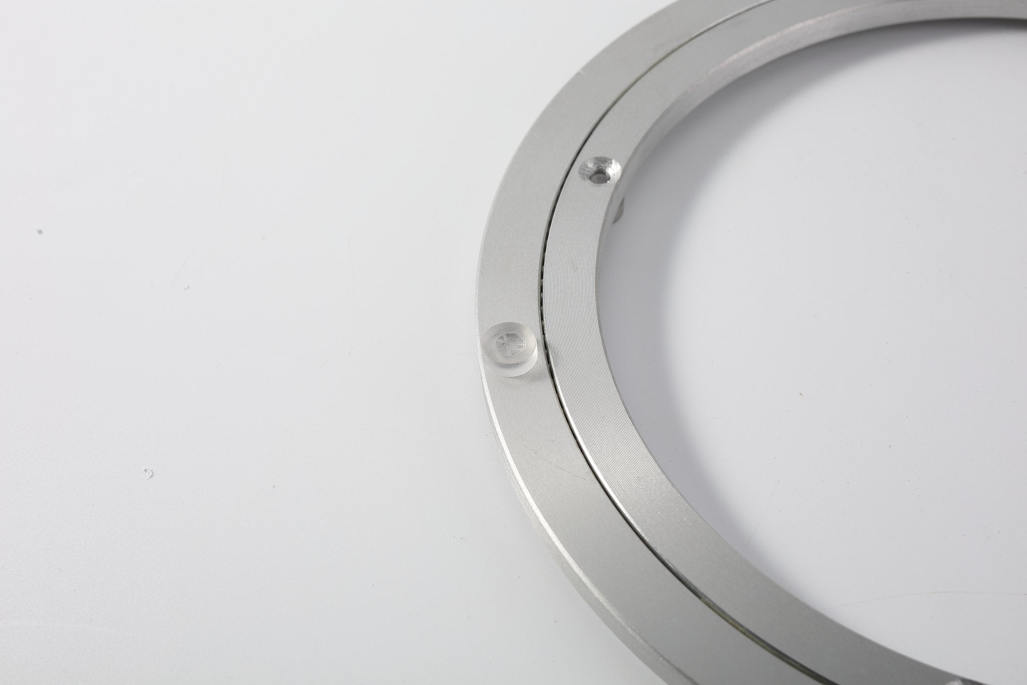 Koville 406 mm lazy susan for table serving in Bianco Carrara natural stone