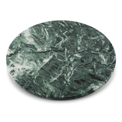 Koville 406 mm lazy susan for table serving in Indian Green natural stone