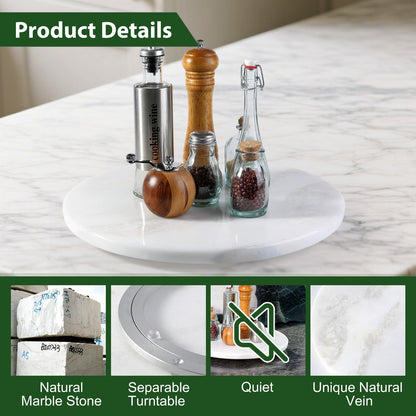 Koville 406 mm lazy susan for table serving in Namib Fantasy natural stone