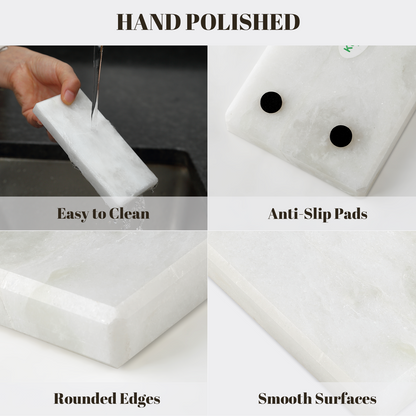Koville white marble tray(152*76*10) in natural stone – view 3