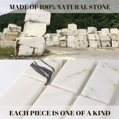 Koville Natural Stone Display Bases in Oriental Calacatta, product view 25