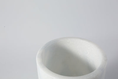 Koville Marble Utensil Holder for Kitchen Countertops, 5.1 × 7.1 in – Bianco Fiora, view 4