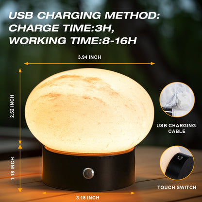 Koville natural stone table lamp in Namib Fantasy