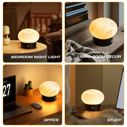 Koville natural stone table lamp in Namib Fantasy