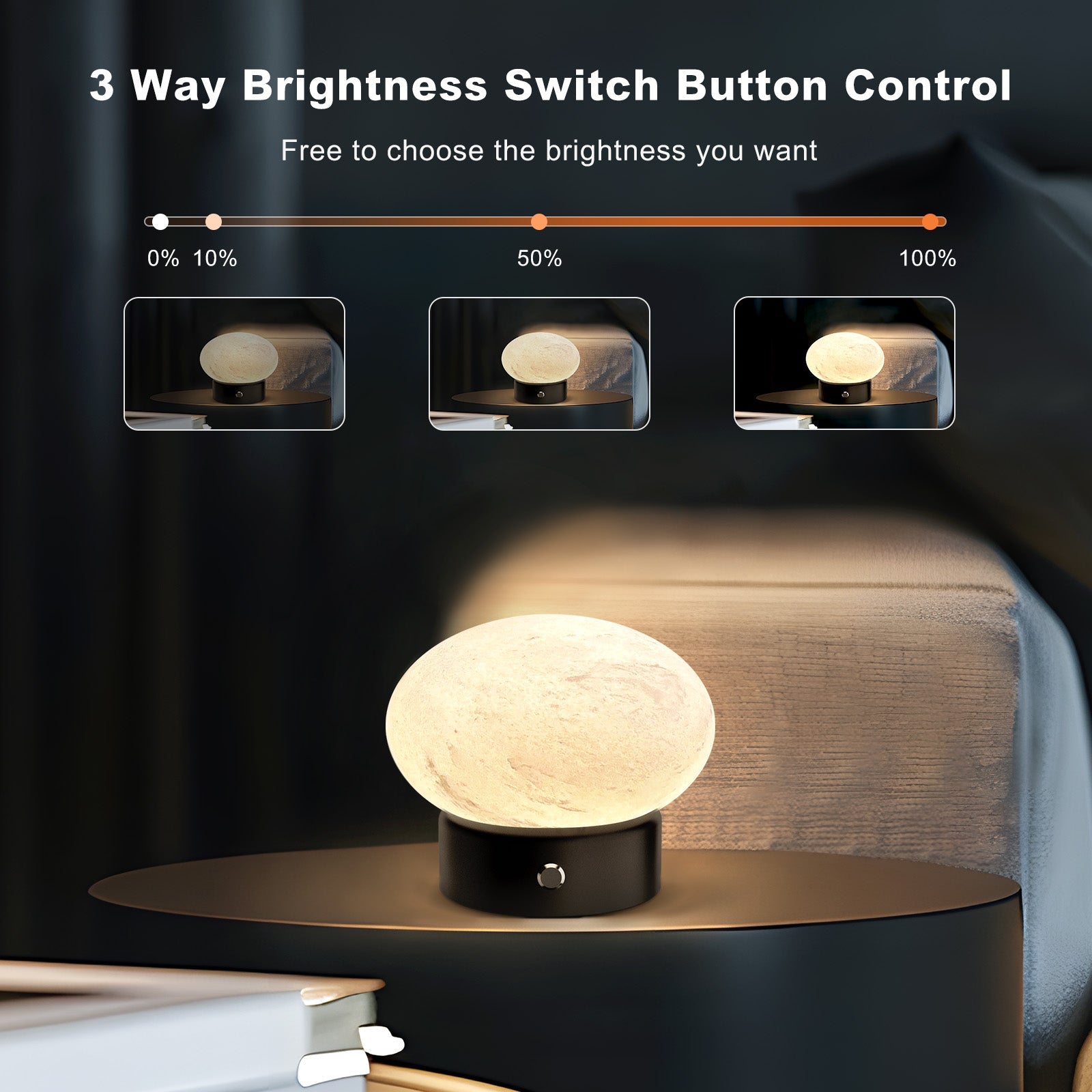 Koville natural stone table lamp in Namib Fantasy