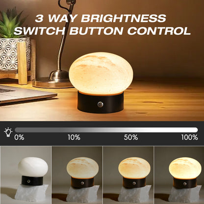 Koville natural stone table lamp in Namib Fantasy