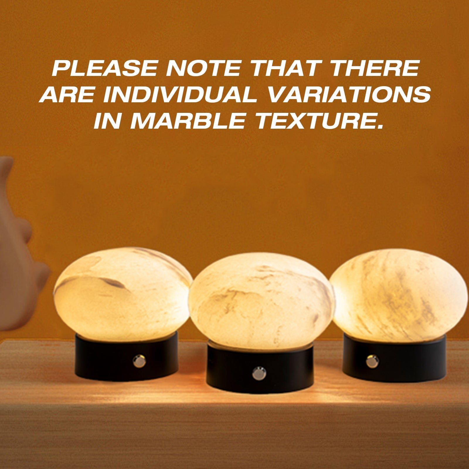 Koville natural stone table lamp in Namib Fantasy
