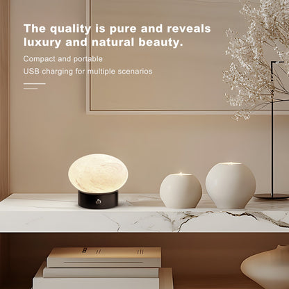 Koville natural stone table lamp in Namib Fantasy