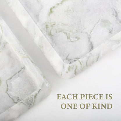 Koville gray decorative tray in natural stone – view 2