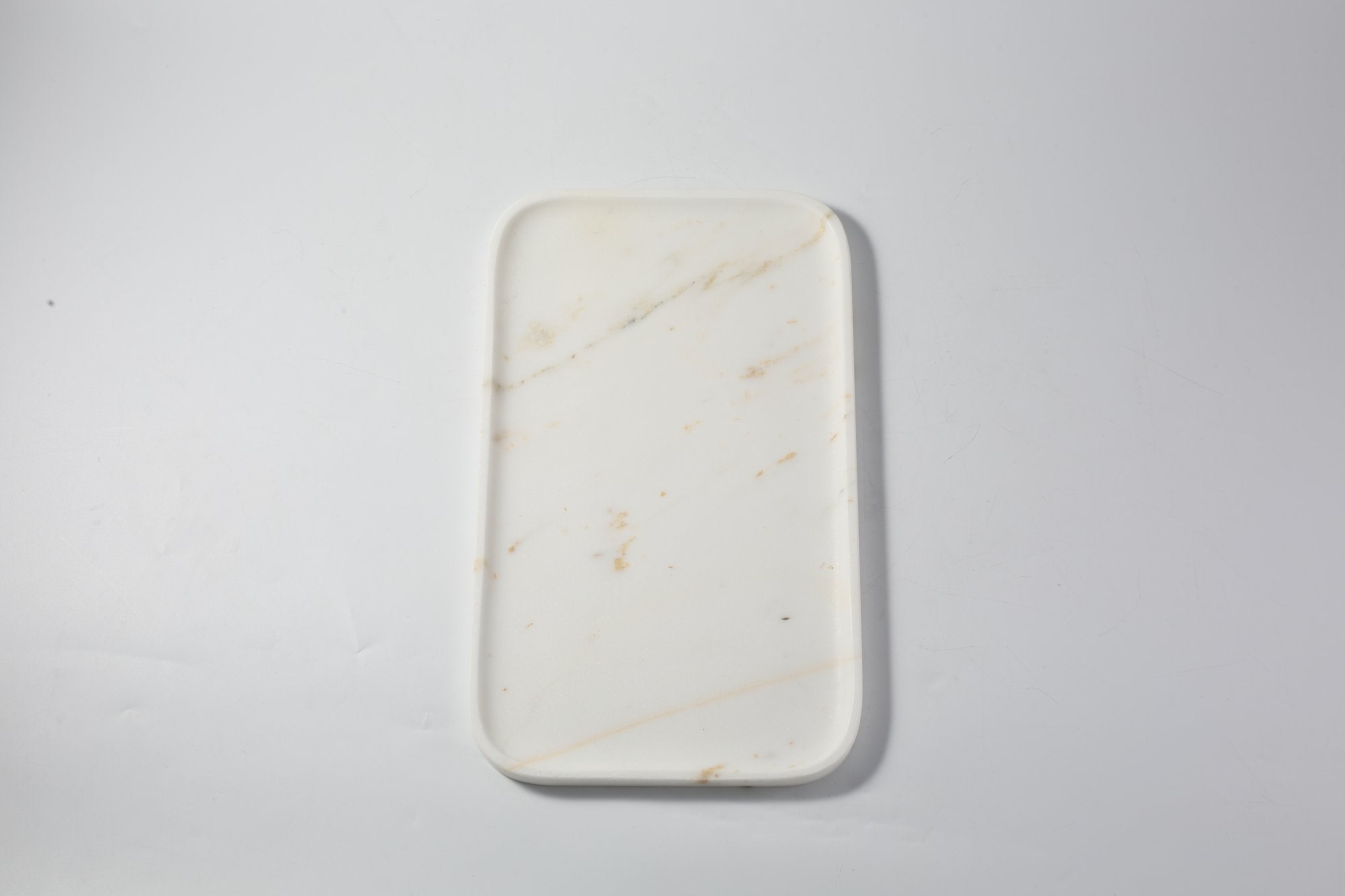 Koville Natural Stone One-Piece Square Trays in Golden Calacatta, product view 53