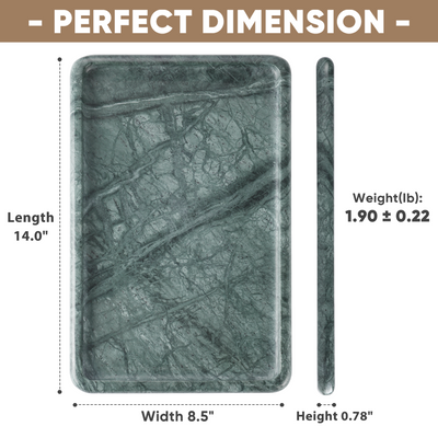 Koville Natural Stone One-Piece Square Trays in Indian Green, product view 56