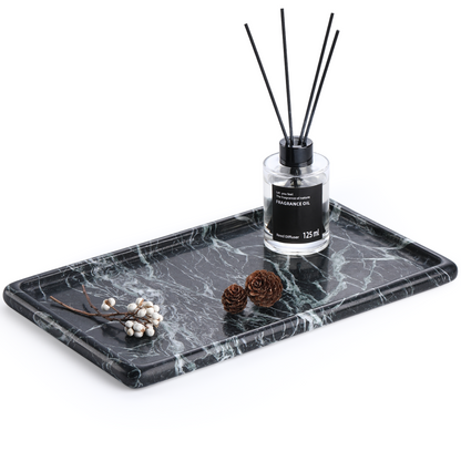 Koville Natural Stone One-Piece Square Trays in Verde Remeggiato, product view 68