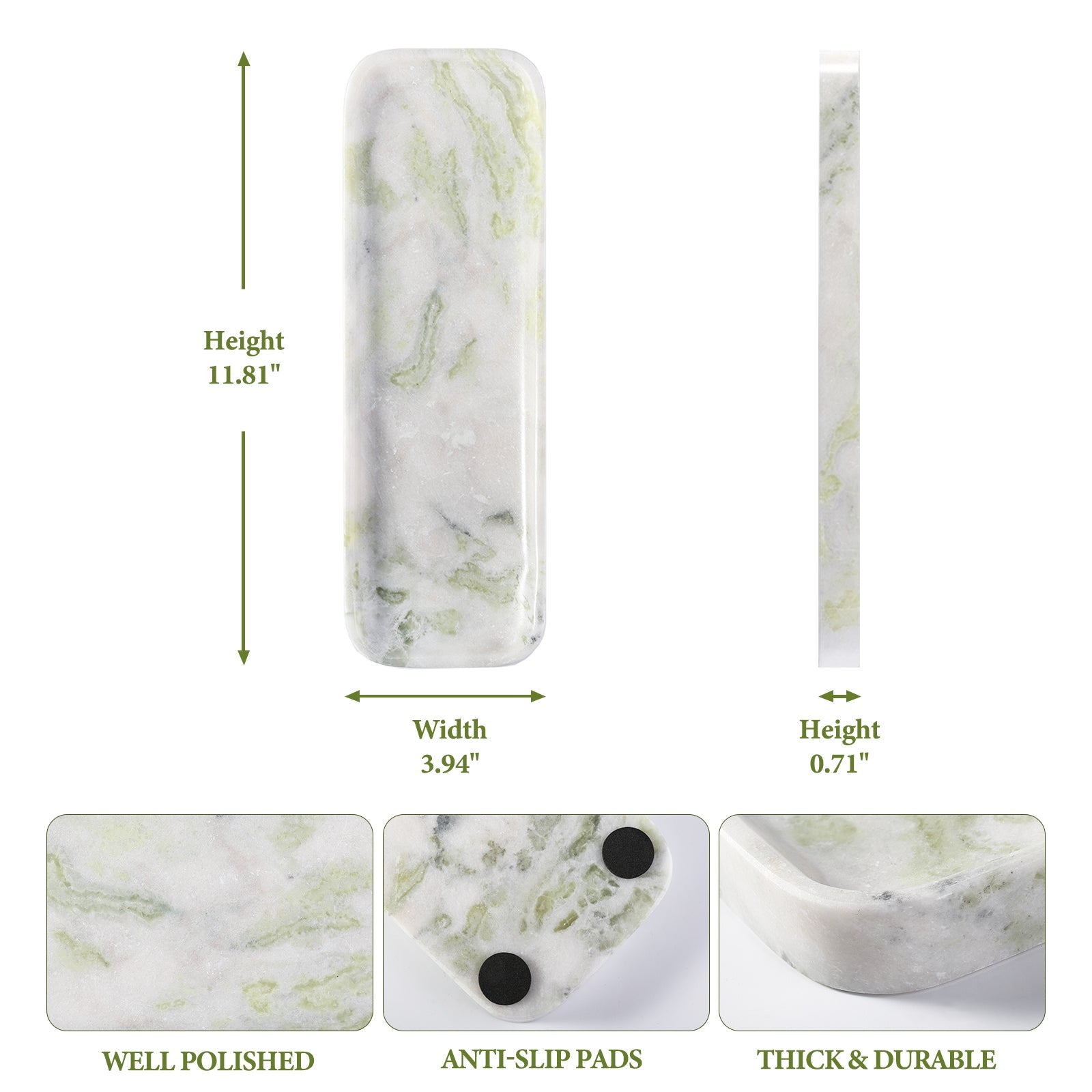Koville Natural Stone One-Piece Square Trays in Bianco Palomino, product view 74