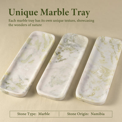Koville Natural Stone One-Piece Square Trays in Bianco Palomino, product view 75