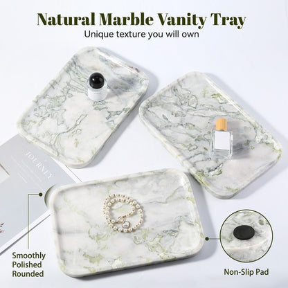 Koville Natural Stone One-Piece Square Trays in Bianco Palomino, product view 90