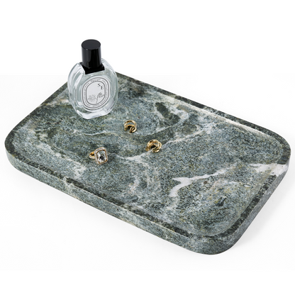 Koville Natural Stone One-Piece Square Trays in Indian Green, product view 103