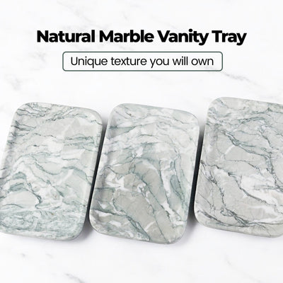 Koville Natural Stone One-Piece Square Trays in Light green verda antique, product view 110