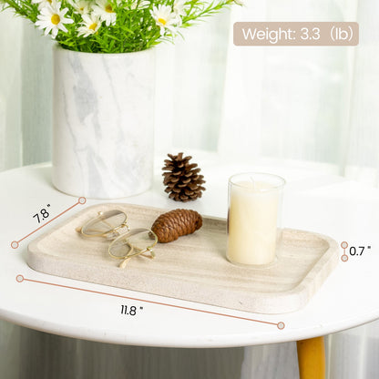 Koville Natural Stone One-Piece Square Trays in Moca Cream Media, product view 116