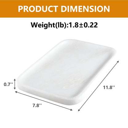 Koville Natural Stone One-Piece Square Trays in Namib Bianco, product view 120