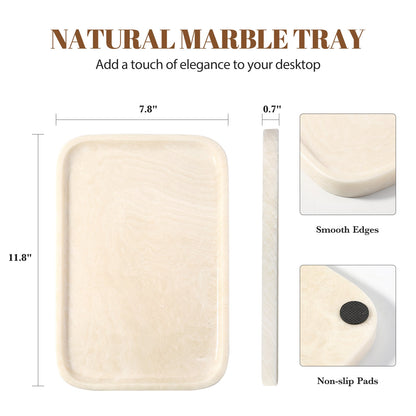 Koville Natural Stone One-Piece Square Trays in Navona, product view 123