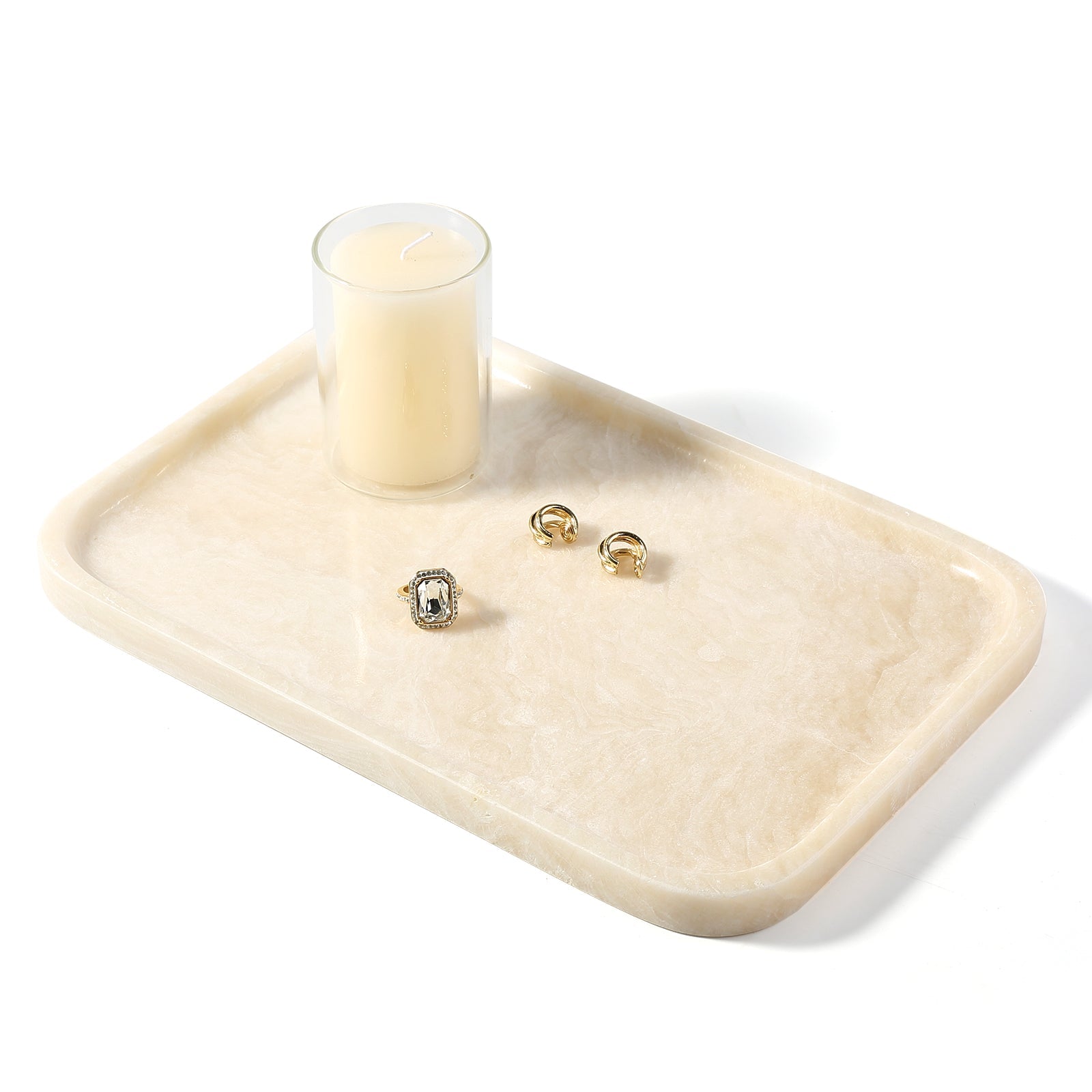 Koville Natural Stone One-Piece Square Trays in Navona, product view 122