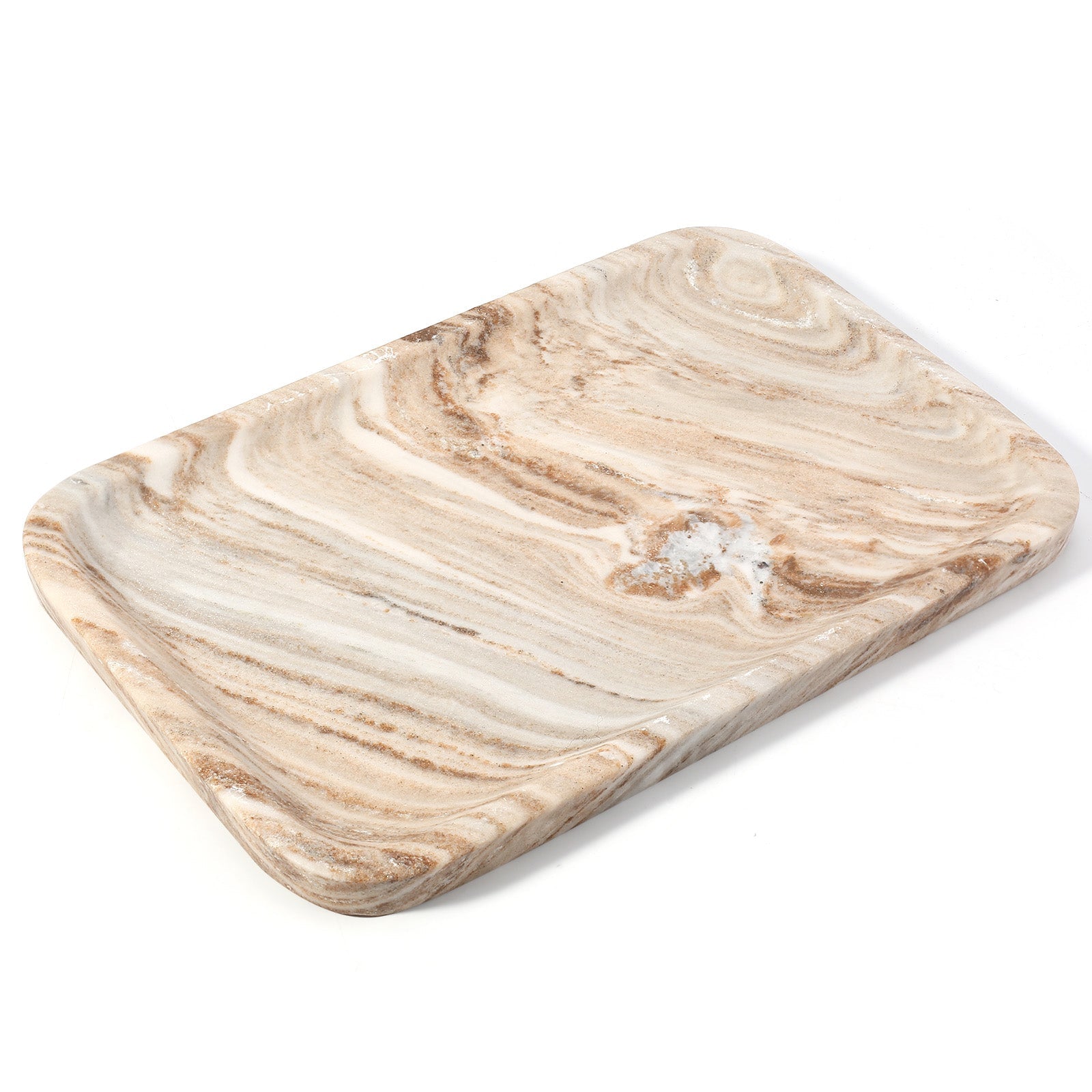 Koville Natural Stone One-Piece Square Trays in Palissandro, product view 134