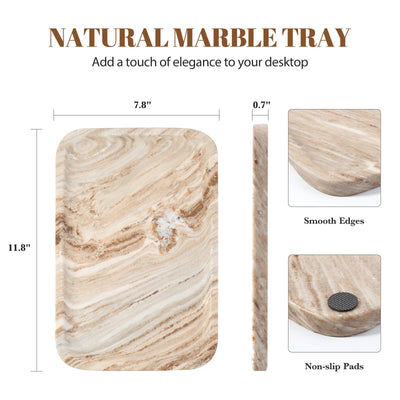 Koville Natural Stone One-Piece Square Trays in Palissandro, product view 135