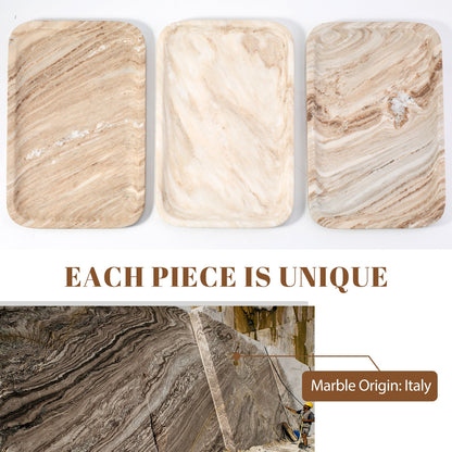 Koville Natural Stone One-Piece Square Trays in Palissandro, product view 136