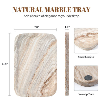 Koville Natural Stone One-Piece Square Trays in Palissandro Blue, product view 140