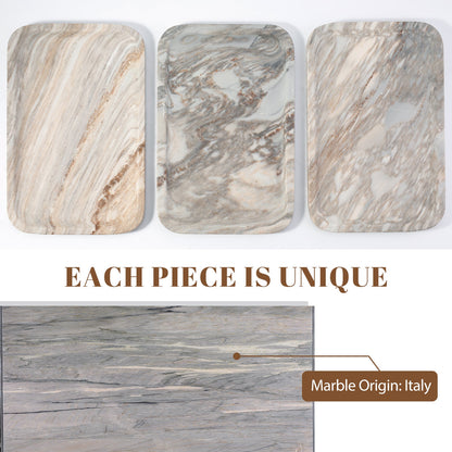 Koville Natural Stone One-Piece Square Trays in Palissandro Blue, product view 141