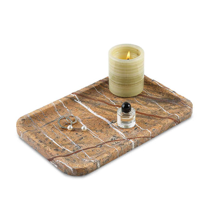 Koville Natural Stone One-Piece Square Trays in Rainforest Gold, product view 143