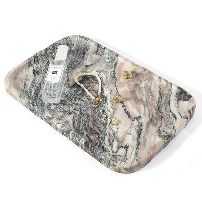 Koville Natural Stone One-Piece Square Trays in Rosso Luana, product view 147