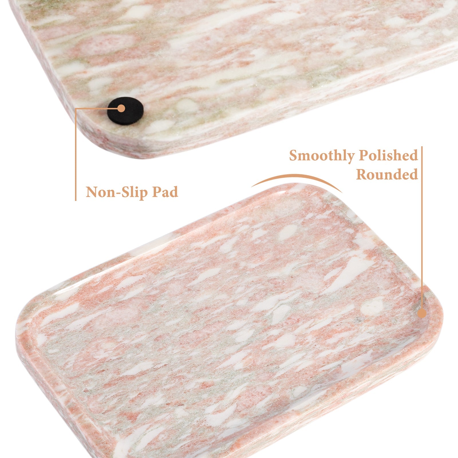 Koville Natural Stone One-Piece Square Trays in natural stone, product view 152