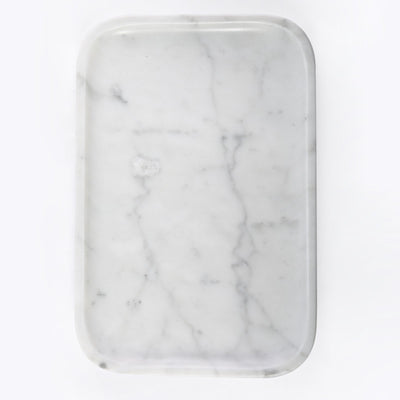 Koville Natural Stone One-Piece Square Trays in Statuario, product view 162