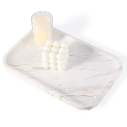 Koville Natural Stone One-Piece Square Trays in Volakas, product view 164