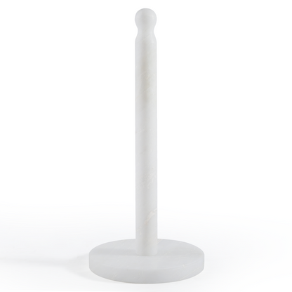 Koville Natural Stone Paper Towel Holder with Stone Rod, 5.9 in Base in natural stone
