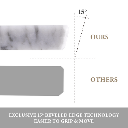 Koville natural stone pastry board in Bianco Carrara