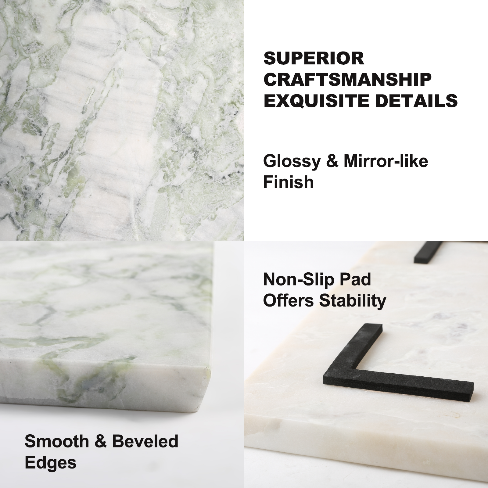 Koville natural stone pastry board in Bianco Palomino