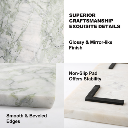 Koville natural stone pastry board in Bianco Palomino