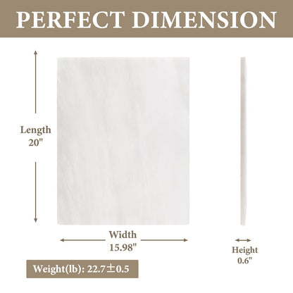 Koville natural stone pastry board in Namib Bianco