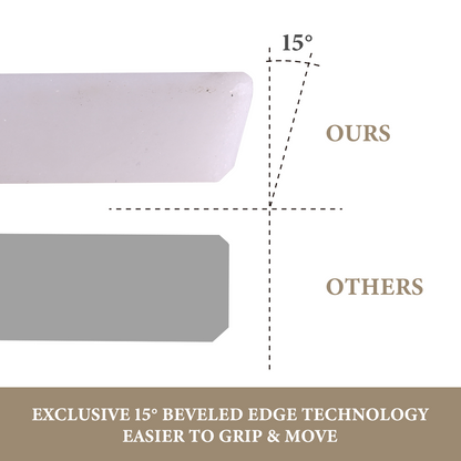 Koville natural stone pastry board in Namib Bianco