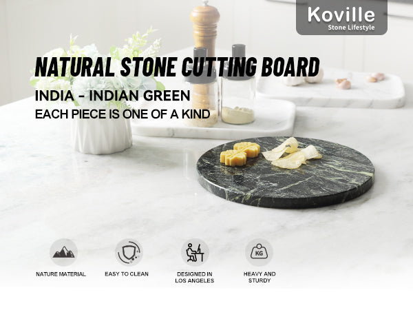 Koville round natural stone pastry board - Koville_Marble_Pastry_Board_-_round_D_280_Indian_Green_29.jpg