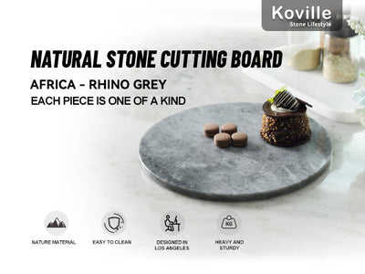 Koville round natural stone pastry board - Koville_Marble_Pastry_Board_-_round_D_280_Rhino_Grey_40.jpg